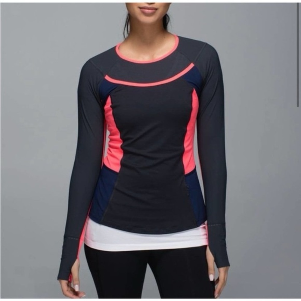 Lululemon Athletica Gray Long Sleeve Activewear Shirt